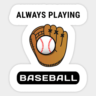 Cool Baseball t shirt Sticker